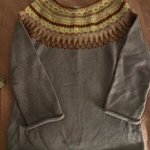Sundance Fair Isle Sweater Small Lavender